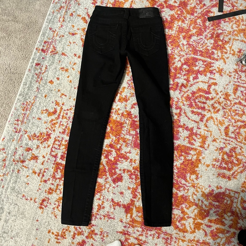 NWOT True Religion Black Skinny Jeans